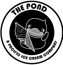 THE POND A PACIFIC ICE CREAM COMPANY logo