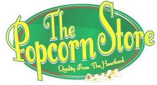 THE POPCORN STORE QUALITY FROM THE HEARTLAND logo