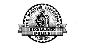 THE POSITIVE DIFFERENCE KISSIMMEE POLICE FLORIDA logo