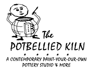 THE POTBELLIED KILN A CONTEMPORARY PAINT-YOUR-OUR-OWN POTTERY STUDIO & MORE logo