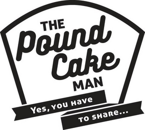 THE POUND CAKE MAN YES, YOU HAVE TO SHARE... logo