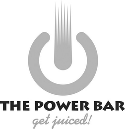THE POWER BAR; GET JUICED logo
