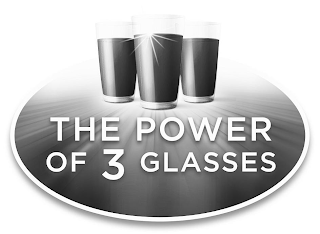 THE POWER OF 3 GLASSES logo