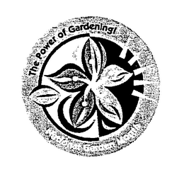 THE POWER OF GARDENING! NATIONAL GARDEN MONTH logo