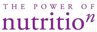THE POWER OF NUTRITION logo
