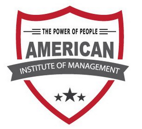 THE POWER OF PEOPLE AMERICAN INSTITUTE OF MANAGEMENT logo