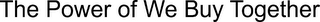 THE POWER OF WE BUY TOGETHER logo