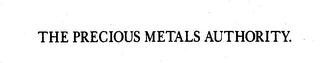 THE PRECIOUS METALS AUTHORITY. logo