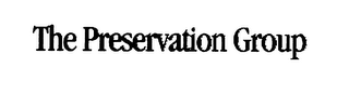 THE PRESERVATION GROUP logo