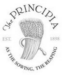 THE PRINCIPIA AS THE SOWING, THE REAPING EST 1898 logo
