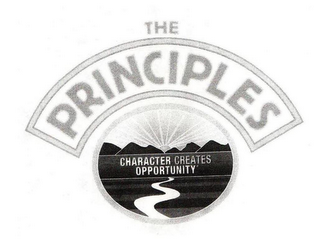 THE PRINCIPLES CHARACTER CREATES OPPORTUNITY logo