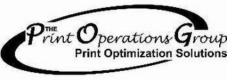 THE PRINT OPERATIONS GROUP PRINT OPTIMIZATION SOLUTIONS logo