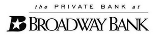 THE PRIVATE BANK AT BROADWAY BANK logo