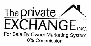 THE PRIVATE EXCHANGE INC. FOR SALE BY OWNER MARKETING SYSTEM 0% COMMISSION logo