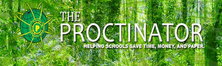 THE PROCTINATOR HELPING SCHOOLS SAVE TIME, MONEY AND PAPER. P logo