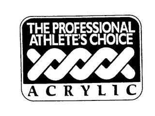THE PROFESSIONAL ATHLETE'S CHOICE ACRYLIC logo