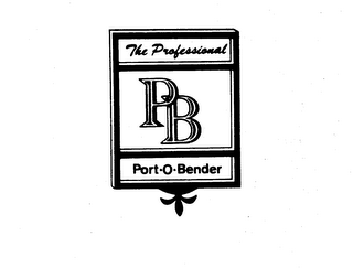THE PROFESSIONAL P B PORT-O-BENDER logo