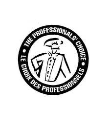 THE PROFESSIONAL'S CHOICE LE CHOIX DES PROFESSIONNELS logo