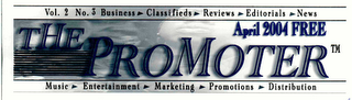 THE PROMOTER APRIL 2004 FREE logo