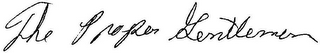 THE PROPER GENTLEMAN logo