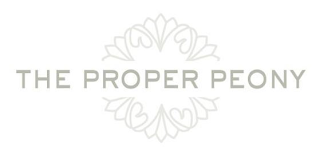 THE PROPER PEONY logo