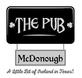 THE PUB MCDONOUGH A LITTLE BIT OF IRELAND IN TEXAS! logo