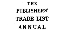 THE PUBLISHERS' TRADE LIST ANNUAL logo