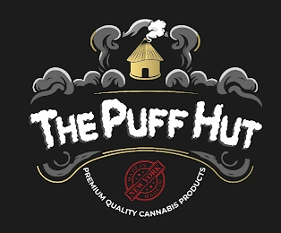 THE PUFF HUT MADE IN NYC MADE IN PREMIUM QUALITY CANNABIS PRODUCTS logo