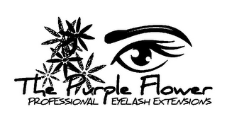 THE PURPLE FLOWER PROFESSIONAL EYELASH EXTENSIONS logo