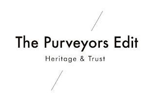 THE PURVEYORS EDIT HERITAGE & TRUST logo