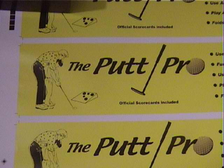 THE PUTT PRO OFFICIAL SCORECARDS INCLUDED logo