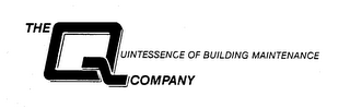 THE Q COMPANY QUINTESSENCE OF BUILDING MAINTENANCE logo