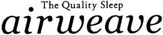 THE QUALITY SLEEP AIRWEAVE logo
