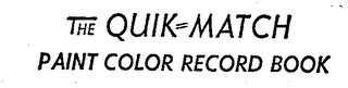 THE QUIK-MATCH (PLUS OTHER NOTATIONS)