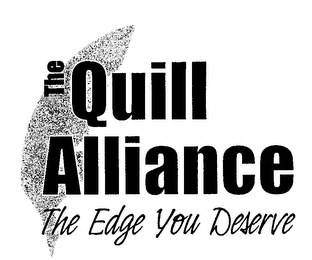 THE QUILL ALLIANCE THE EDGE YOU DESERVE logo