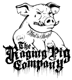 THE RAGING PIG COMPANY LIFE MEAT IS MURDER logo