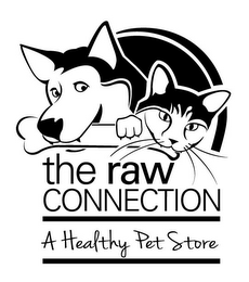 THE RAW CONNECTION A HEALTHY PET STORE logo