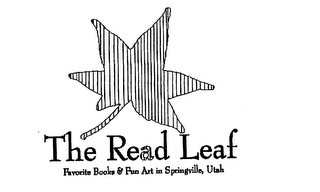THE READ LEAF FAVORITE BOOKS & FUN ART IN SPRINGVILLE, UTAH logo