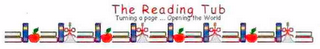 THE READING TUB TURNING A PAGE ... OPENING THE WORLD logo