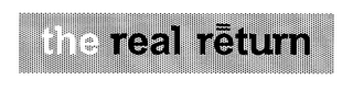THE REAL RETURN logo