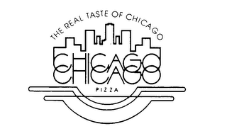 THE REAL TASTE OF CHICAGO CHICAGO CHICAGO PIZZA logo