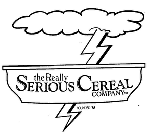 THE REALLY SERIOUS CEREAL COMPANY FOUNDED '88 logo