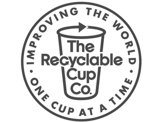 THE RECYCLABLE CUP CO · IMPROVING THE WORLD ONE CUP AT A TIME · logo