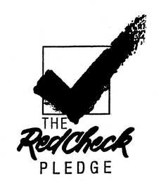 THE RED CHECK PLEDGE logo