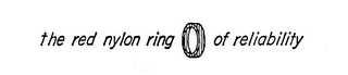 THE RED NYLON RING OF RELIABILITY logo