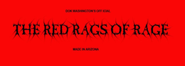 THE RED RAGS OF RAGE DOK WASHINGTON'S OFFICIAL MADE IN ARIZONA logo