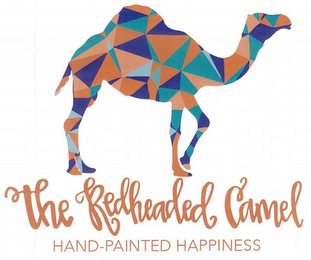 THE REDHEADED CAMEL HAND-PAINTED HAPPINESS logo