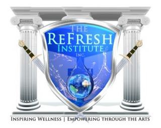 THE REFRESH INSTITUTE, INC. INSPIRING WELLNESS | EMPOWERING THROUGH THE ARTS logo