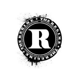 THE R.E.G.I.M.E. THE R.E.G.I.M.E. THE R.E.G.I.M.E. REALLY EXCEPTIONAL GUYS IN MUSIC ENTERTAINMENT REALLY EXCEPTIONAL GUYS IN MUSIC ENTERTAINMENT REALLY EXCEPTIONAL GUYS IN MUSIC ENTERTAINMENT R logo