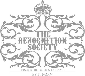 THE REKOGNITION SOCIETY TIME, STRUGGLE & DREAMS EST. MMV logo